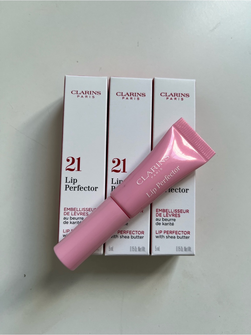 Clarins Lip Perfector - Shade 21 Soft Pink Glow